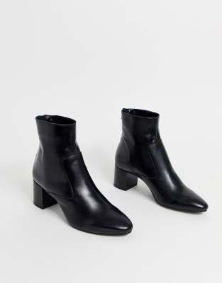 mango basic leather boot