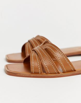 mango flat croc sandal