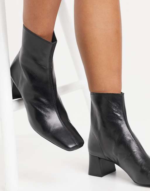 mango square toe boots