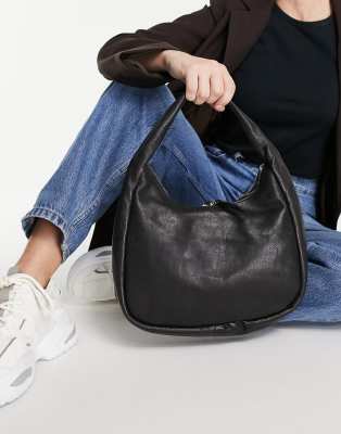 Mango leather flap bag new arrivals