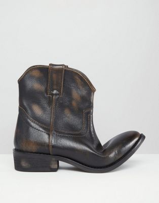 mango western ankle boots