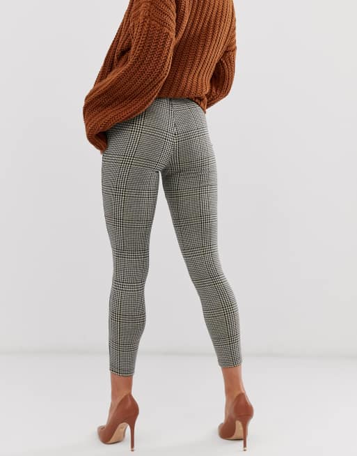 Mango leggings in check |