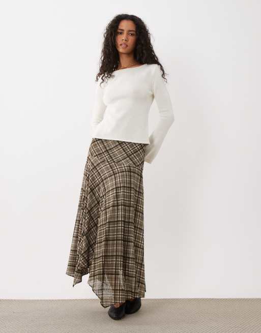 Mango leichter Stricktop mit U-Boot-Ausschnitt in Ecru, 2 von 4