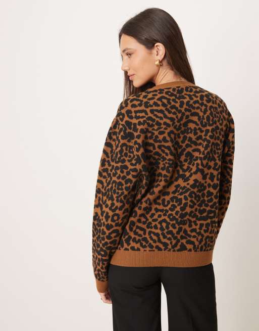 Mango leopard print jumper, 4 of 4