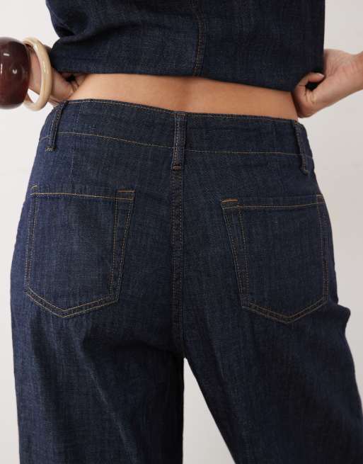 Mango Lia lockeres Jeans-Kombiteil in Indigo, 4 von 5