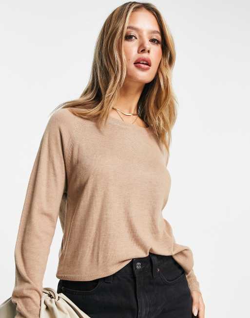 Mango - Lichtgewicht trui in beige