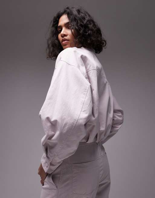 Oversized Denim Mango Pink Denim Jacket Buy Rose Pink Print