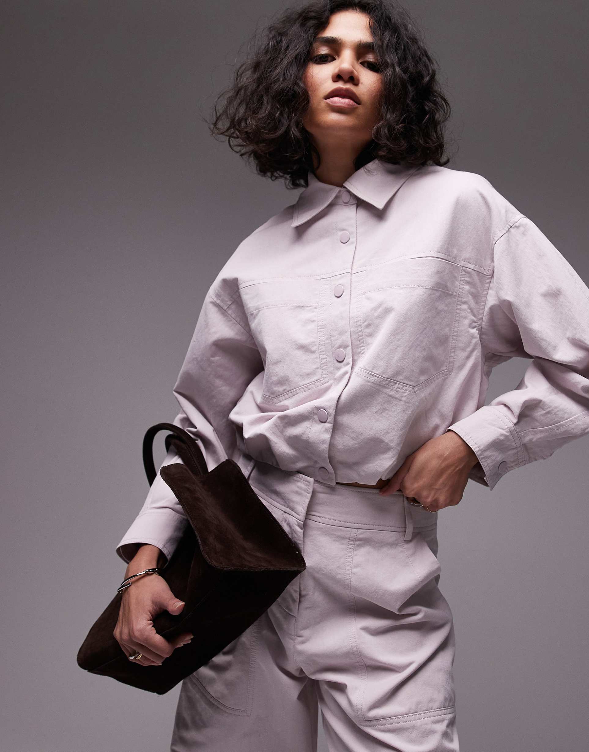 mango lightweight jacket in pale pink - part of a set