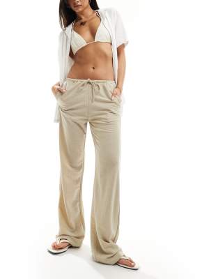 lightweight slouchy pants in tan-Brown