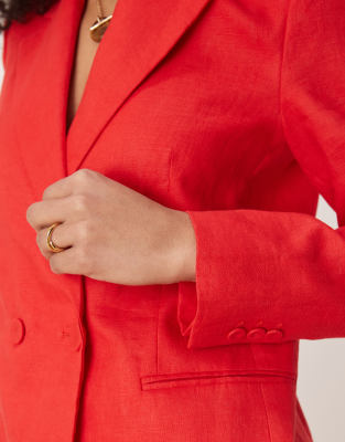 Mango Linen Blazer