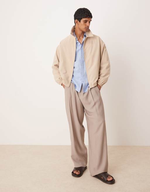 Mango linen mix long sleeve shirt in light blue