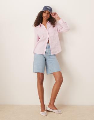 MANGO LINEN MIX SHIRT 