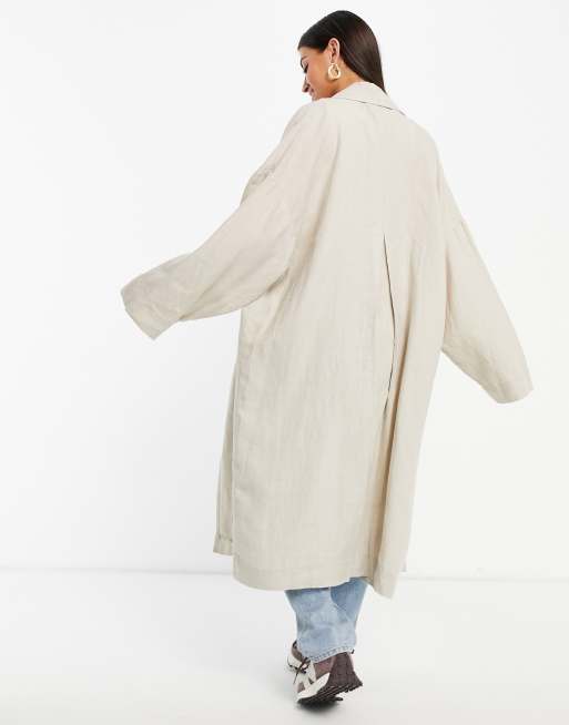 Mango hot sale linen coat