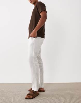 Mango Linen Pants In Multi