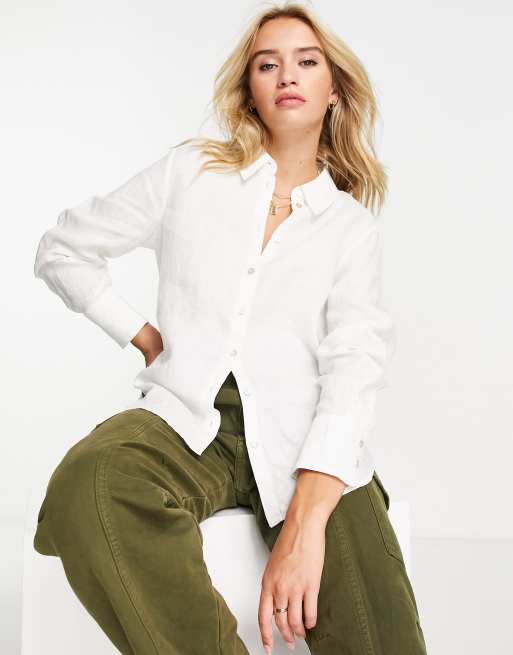 Mango hot sale linen top