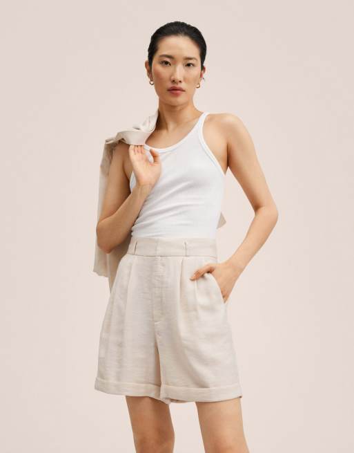 Mango store white shorts