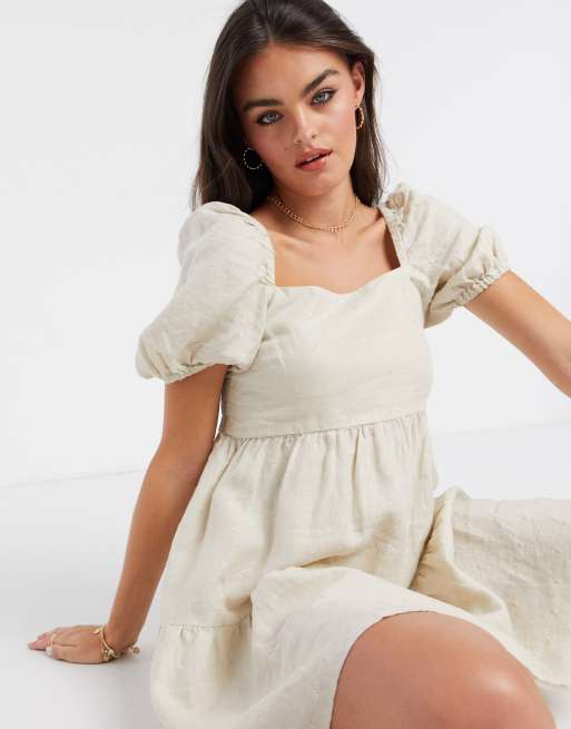 Beige 2025 smock dress