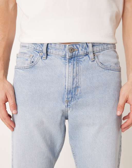 Mango – Ljusblå, avsmalnande jeans, 5 av 5