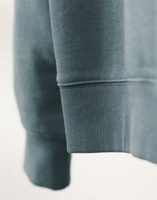 Mango – Ljusblå sweatshirt i bomullsmix med rund halsringning, 5 av 5