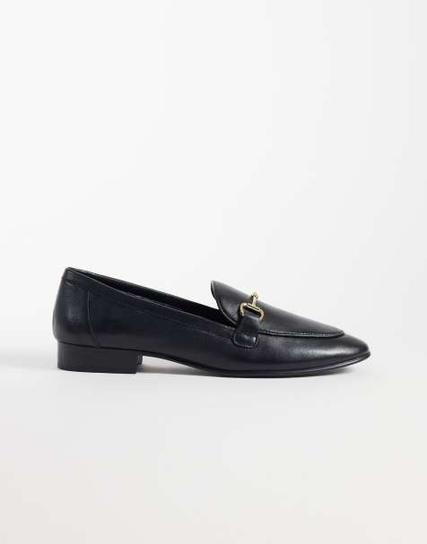 Mango Loafer aus 100 % Leder mit Trensendetail in Schwarz - view 1