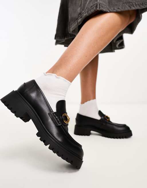 Mango – Loafer in Schwarz mit dicker Sohle, 3 von 4