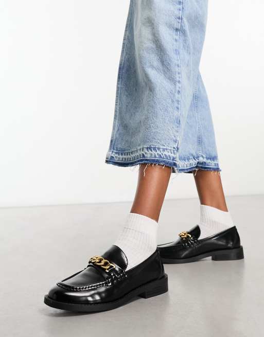 Mango loafer with buckle detail in black, 4 of 4