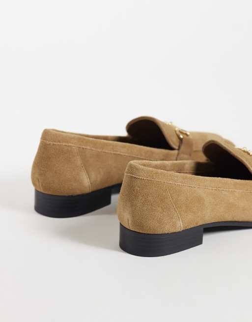 Mango loafers i sand med snaffledetalj i läder, 4 av 4