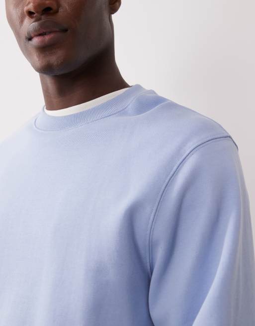 Mango – Locker geschnittenes Sweatshirt aus 100% Baumwolle in Blassblau, 2 von 5