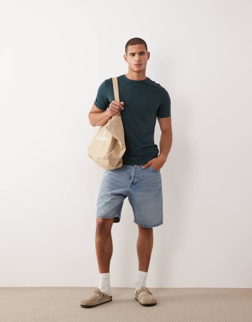 Mango – Locker geschnittenes T-Shirt in Dunkelgrün, 2 von 5