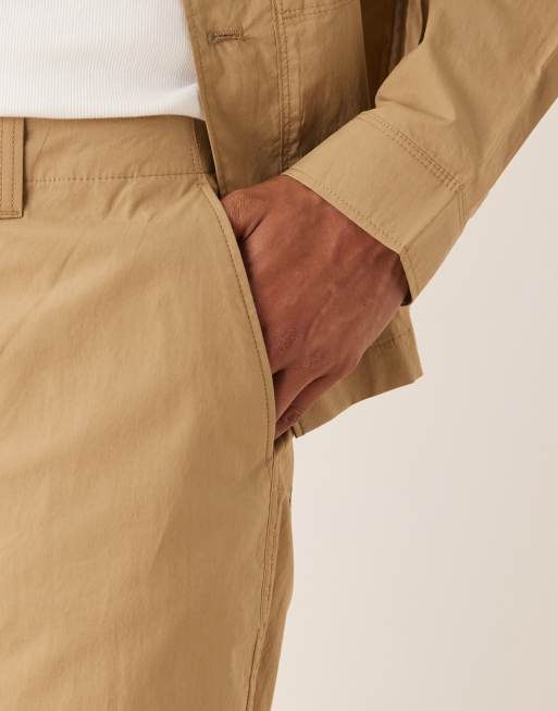 Mango – Lockere Hose in Beige mit geradem Bein, Kombiteil, 4 von 5