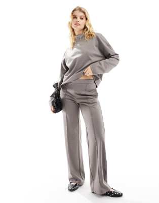 Mango - Lockere, weit geschnittene Hose in Taupe, Kombiteil-Brown