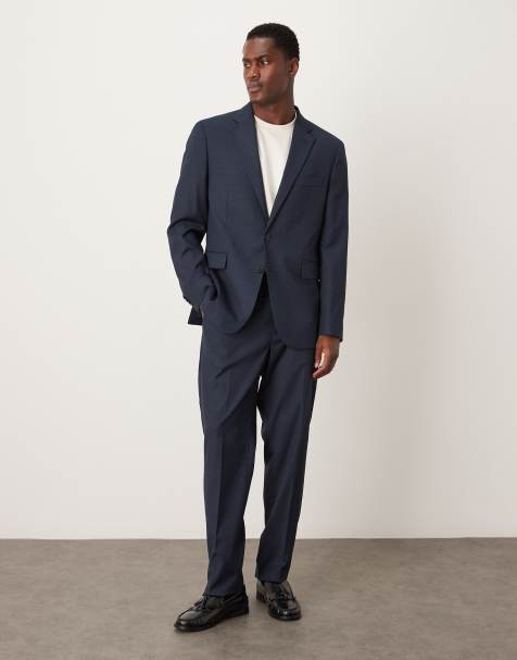 Mango - London - Coordinato sartoriale blu navy con pantaloni e blazer - view 1
