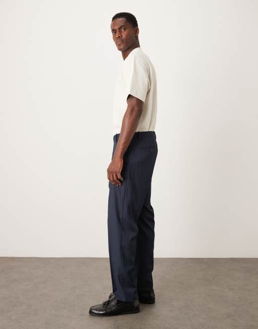 Mango - London - Pantalon d'ensemble habillé - Bleu marine, 3 de 5