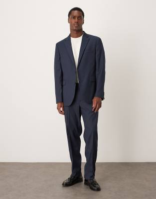 Mango London Tailored Pants In Blue
