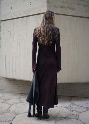 burgundy snake print dress Vintage 1990's 