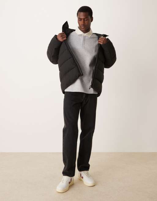 Mango long sleeve polo neck t-shirt in grey, 4 of 4