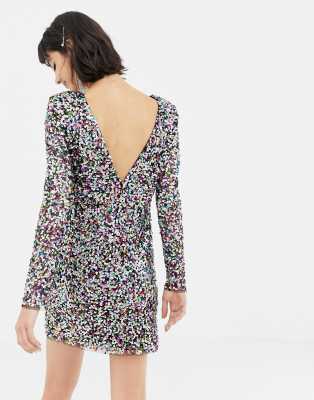 Mango rainbow sales sequin dress