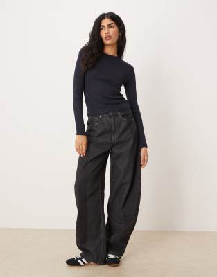 Mango Long Sleeve T-shirt In Blue