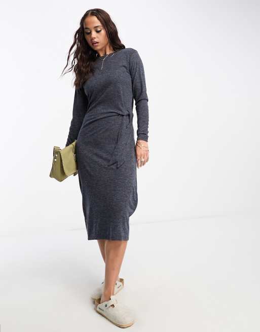 Mango hotsell grey dress