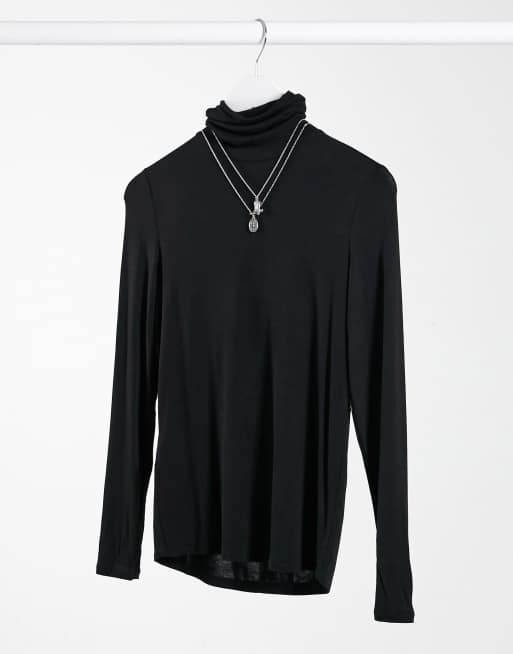 mango roll neck top