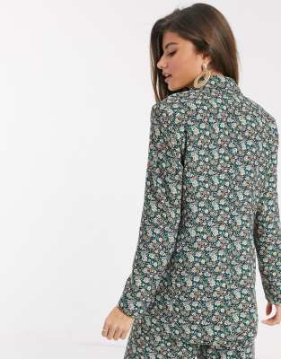 mango floral print blazer