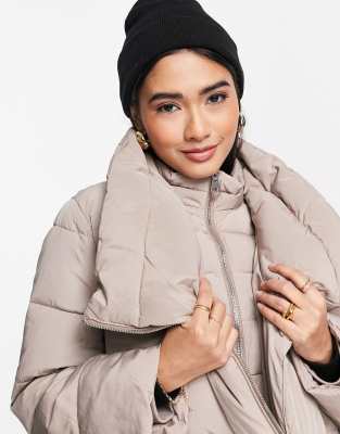 mango longline padded jacket