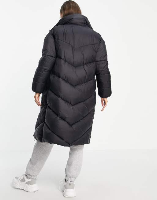 Mango black shop puffer coat