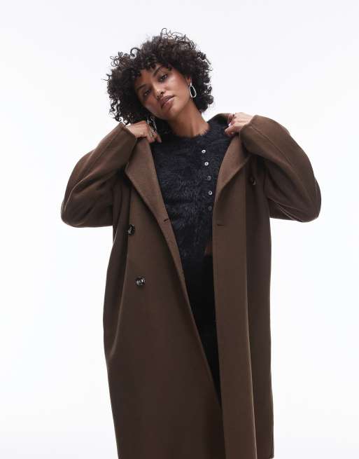 Damen Mango Herbst Mantel Mango Mango – Longline-Wollmantel In