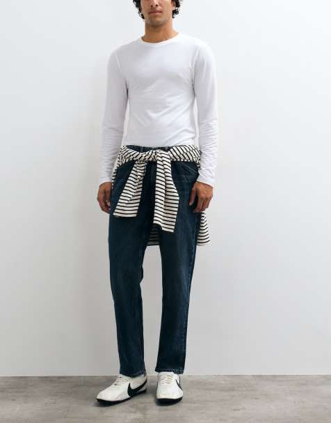 Mango Lori 100% cotton slim jean in dark blue - view 1