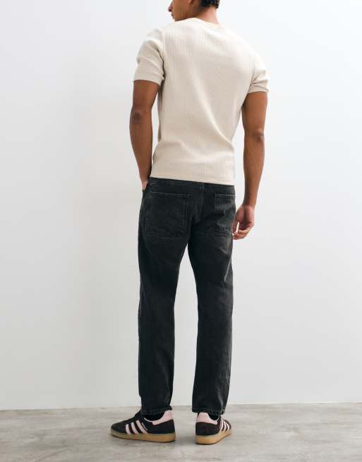 Mango Lori 100% cotton slim jean in dark grey, 3 of 5