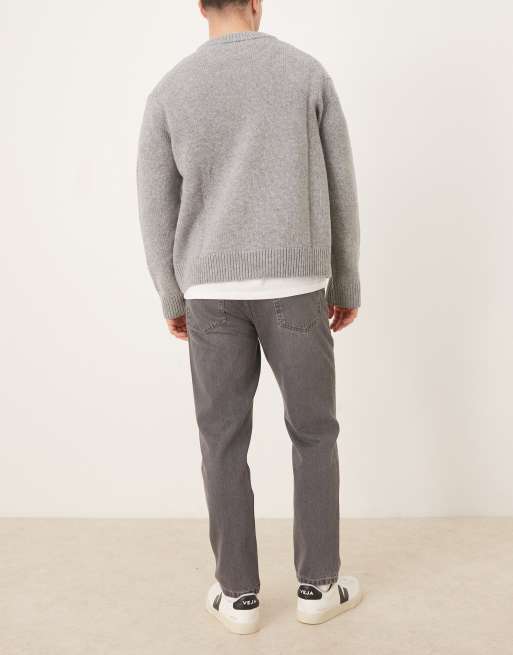 Mango lori tapered jeans in washed gray, 2 of 5