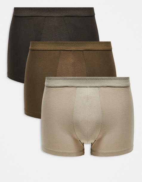 Mango - Lot de 3 boxers - Marron/beige/fauve - view 1