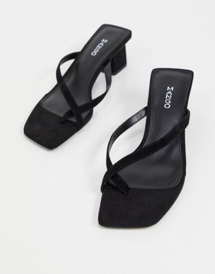 heeled flip flops