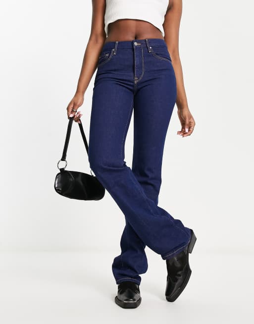 Cotton:On stretch bootleg jean in dark blue